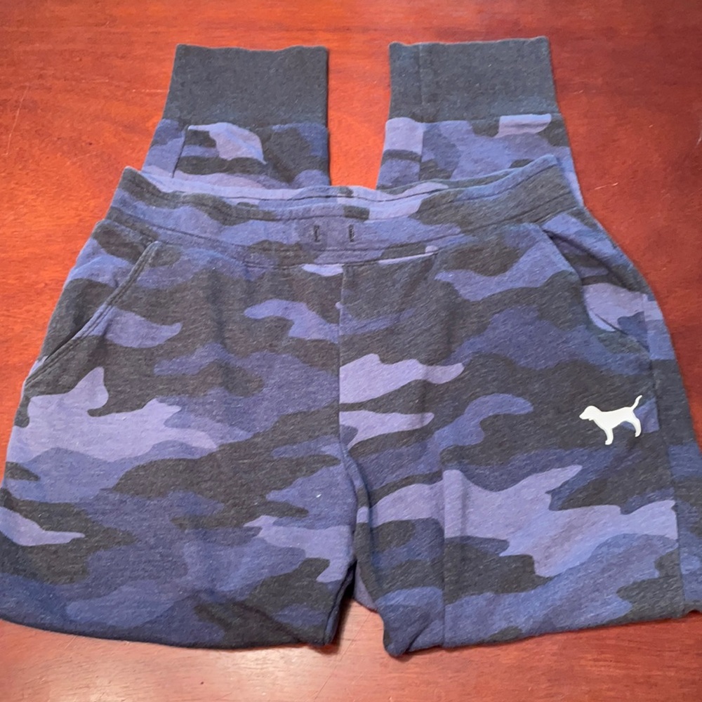 Blue camo sweats from PINK